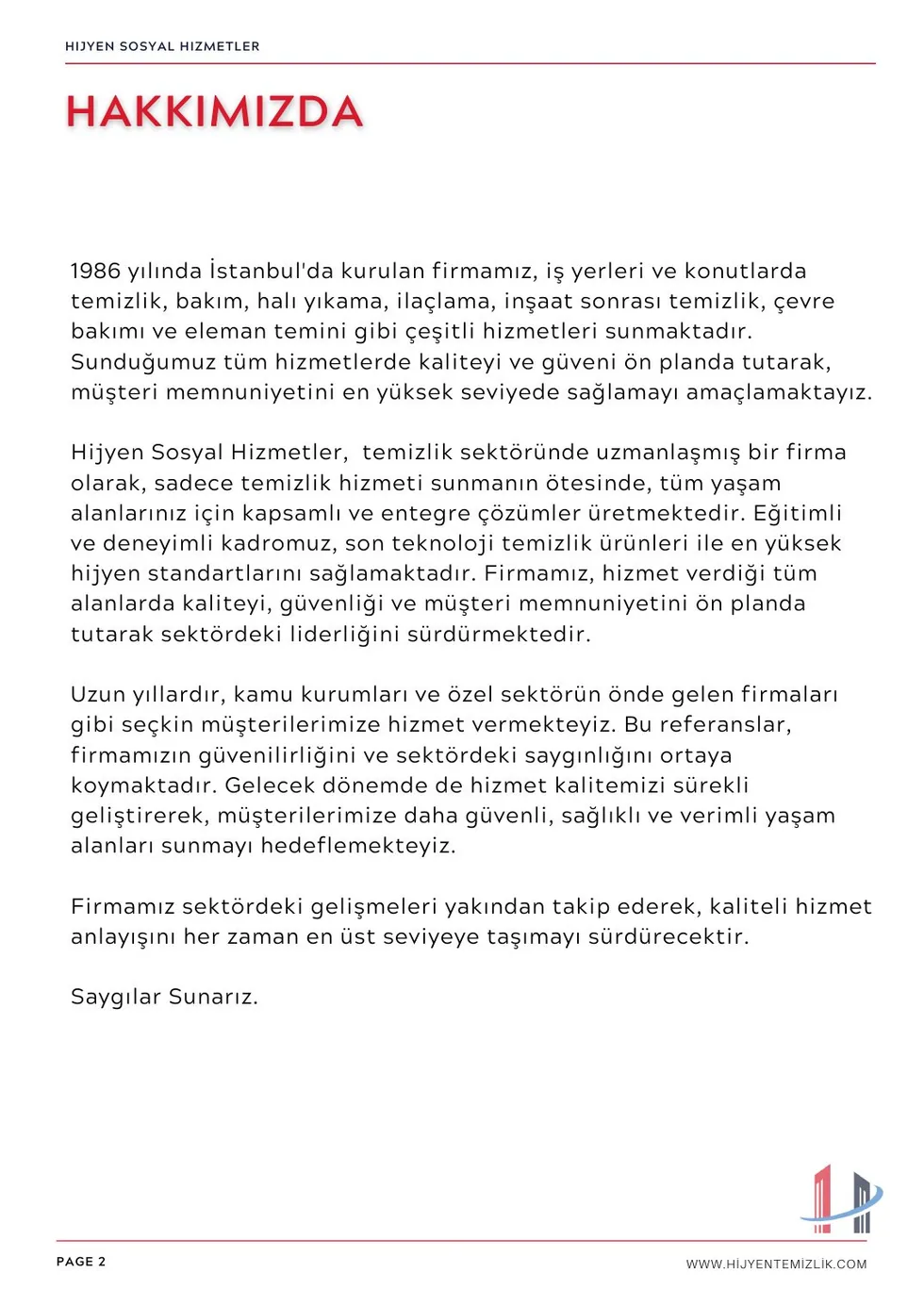 Hijyen Temizlik katalog sayfası 2