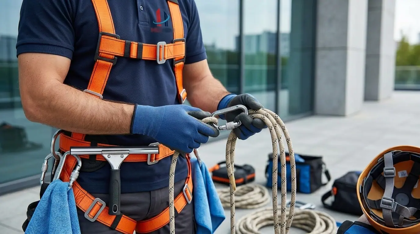 Kurumsal binada dış cephe temizlik operasyonu planlaması