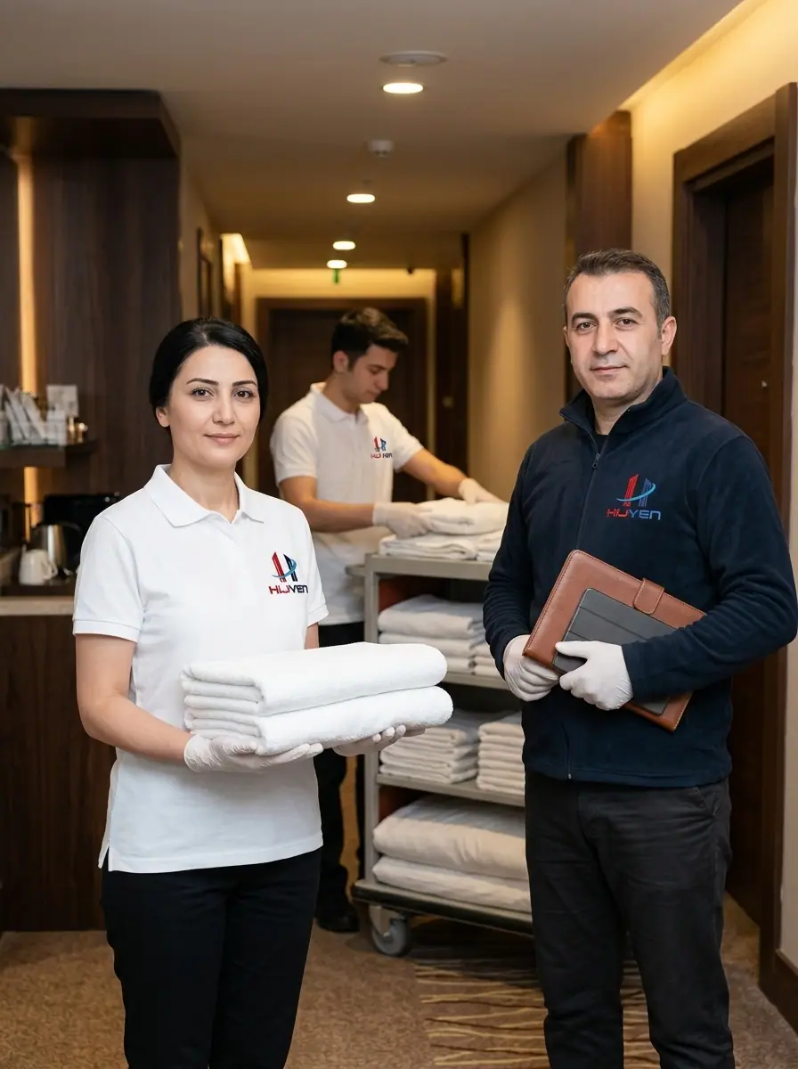 Otel housekeeping hizmetleri kapsamında ortak alan temizliği