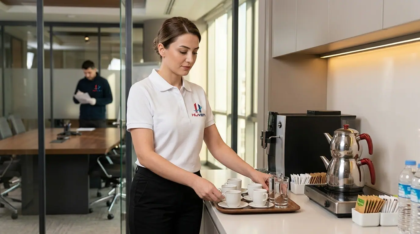 Housekeeping ve destek personeli için kurumsal çalışma düzeni